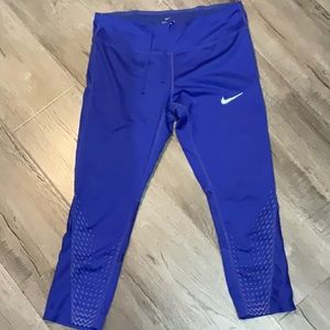 Nike - Blue- Dri-fit-Women’s workout leggings -Size L